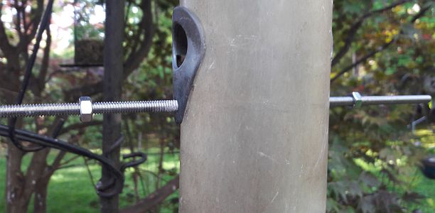 Bird feeder with loose nuts