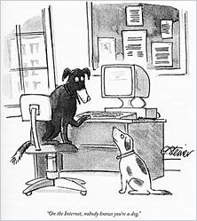 On the internet, nobody knows you're a dog